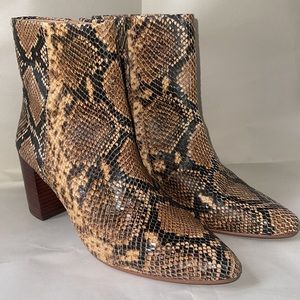 - Madewell Snake Embossed Leather Boots